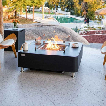 Elementi Fire Copenhagen Black Porcelain Gas Fire Pit